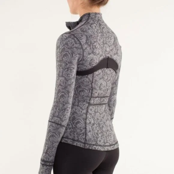 Lululemon Define Jacket *Brushed Rose Herringbone Black / Black - Picture 2 of 14